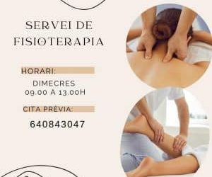 Servicio de fisioterapia y podología en el Centro Social